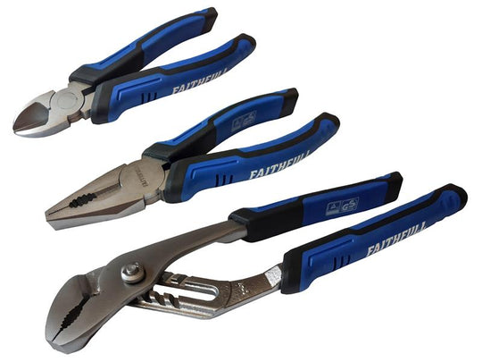 FAIPLSET3N - Soft Grip Pliers Set, 3 Piece