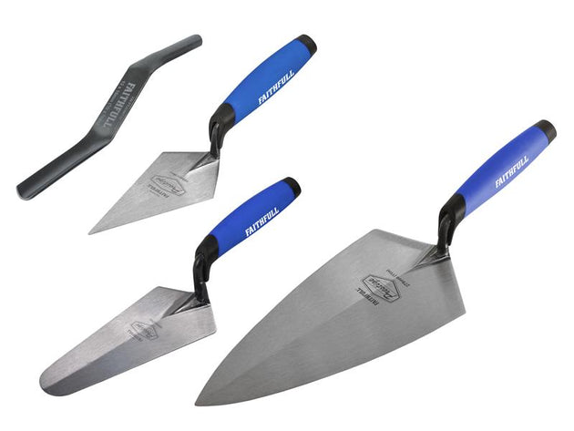 FAIPTFSET4 - Prestige Professional Brick Trowel Set, 4 Piece