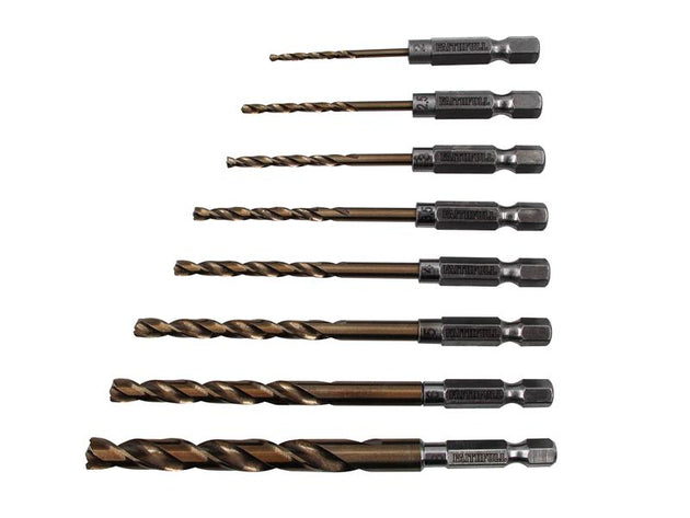 FAIQCSET8 - Quick Change Impact Drill Bit Set, 8 Piece