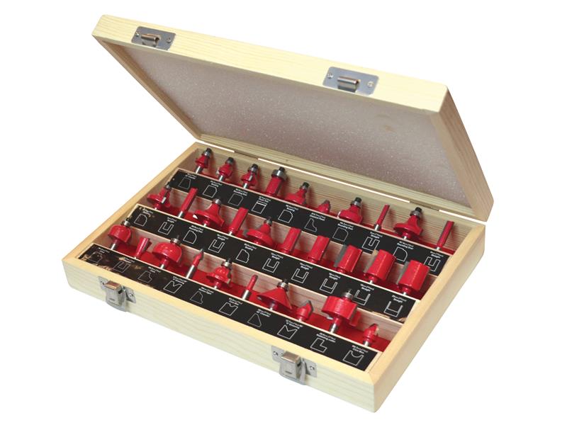 FAIRBS30 - 1/4in TCT Router Bit Set, 30 Piece