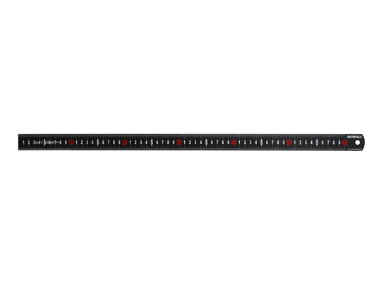 FAIRUL600MB - Matt Black Stainless Steel Measuring Rule 600mm