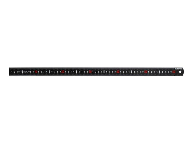 FAIRUL600MB - Matt Black Stainless Steel Measuring Rule 600mm