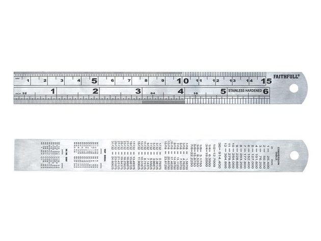 FAIRULE150SS - Steel Rule 150mm / 6in x 19mm