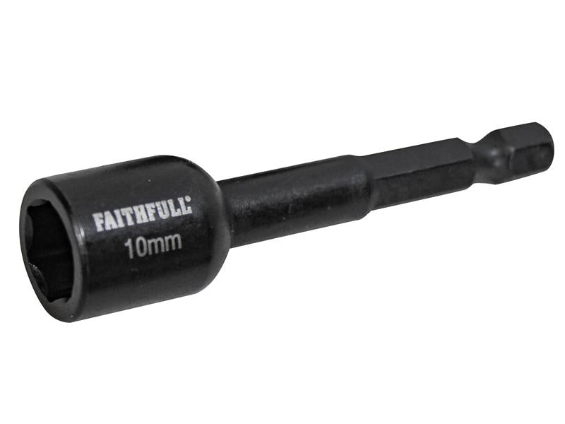 FAISBMNUT10I - Magnetic Impact Nut Driver 10mm x 1/4in Hex