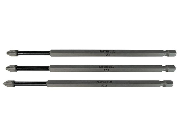 FAISBPZ2150I - Pozidriv Impact Screwdriver Bits PZ2 x 150mm (Pack 3)