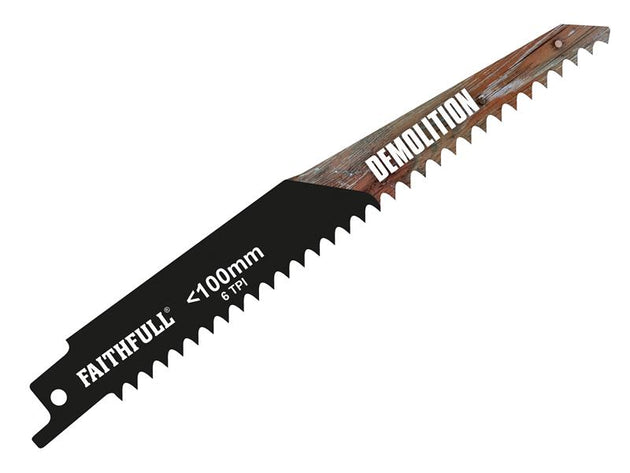 FAISBS1111DF - S1111DF Bi-Metal Sabre Saw Blade Demolition 228mm 6 TPI (Pack 5)