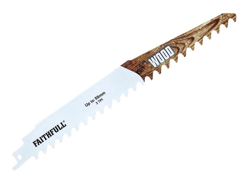 FAISBS1141HM - S1141HM Wood Carbide Sabre Saw Blade 228mm x 3 TPI