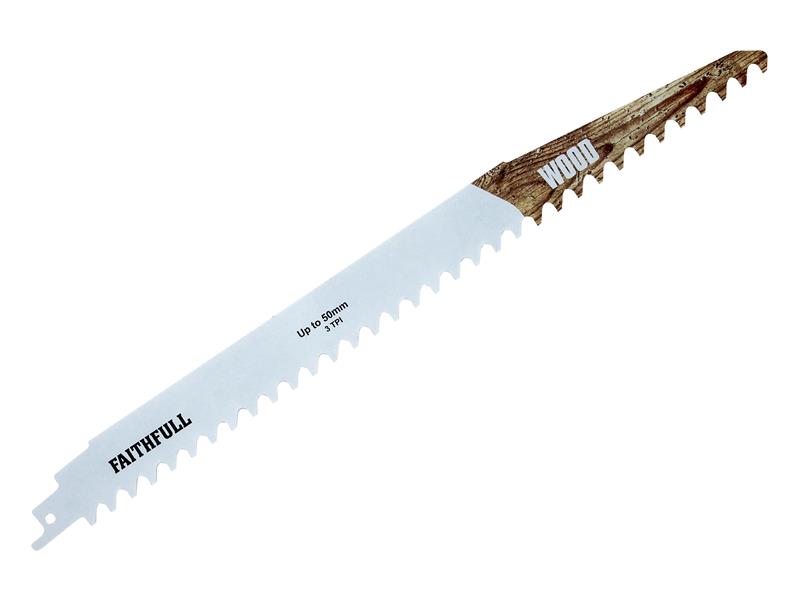 FAISBS1241HM - S1241HM Wood Carbide Sabre Saw Blade 304mm x 3 TPI