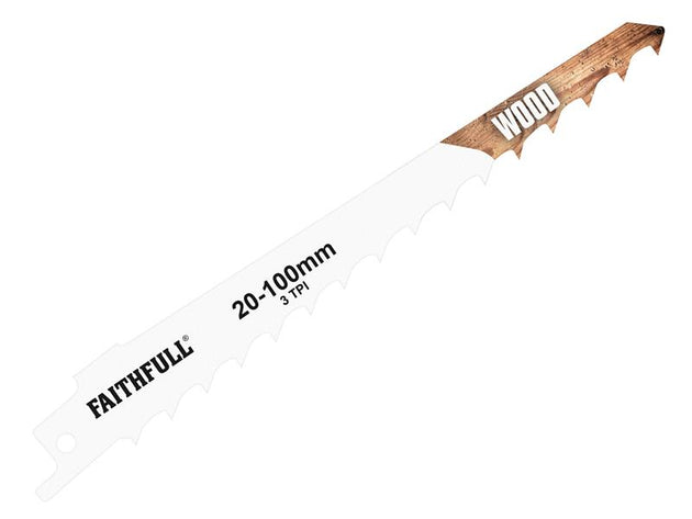 FAISBS617K - S617K Sabre Saw Blade Wood 150mm 3 TPI (Pack 5)