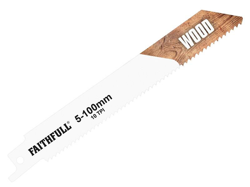 FAISBS811H - S811H Sabre Saw Blade Wood 150mm 10 TPI (Pack 5)