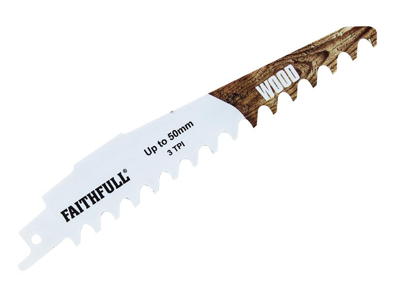 FAISBS950HM - S950HM Wood Carbide Sabre Saw Blade 152mm x 3 TPI