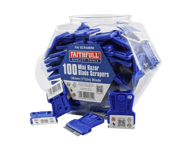 FAISCRAMINI - Mini Scrapers Full Display Unit (100)