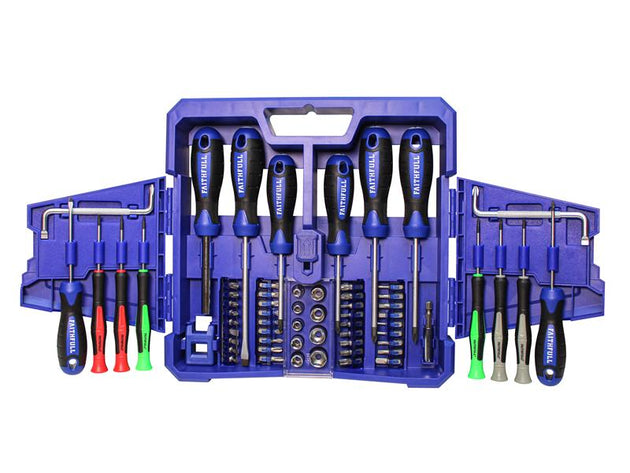 FAISDSET63 - Fold Out Screwdriver & Bit Set, 63 Piece