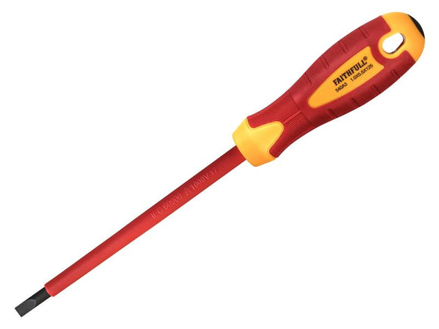 FAISDVDE55 - VDE Soft Grip Screwdriver Parallel Slotted Tip 5.5 x 125mm