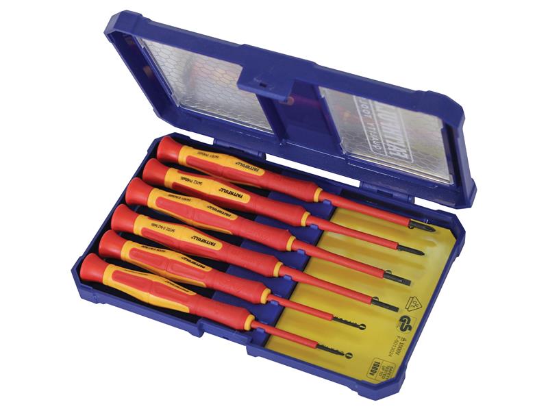 FAISDVDEMINI - Precision VDE Screwdriver Set, 6 Piece