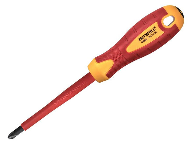 FAISDVDEPH2 - VDE Soft Grip Screwdriver Phillips Tip PH2 x 100mm