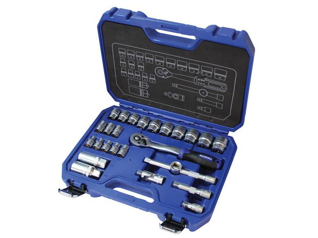FAISOC3826MN - 3/8in Drive Socket Set, 26 Piece