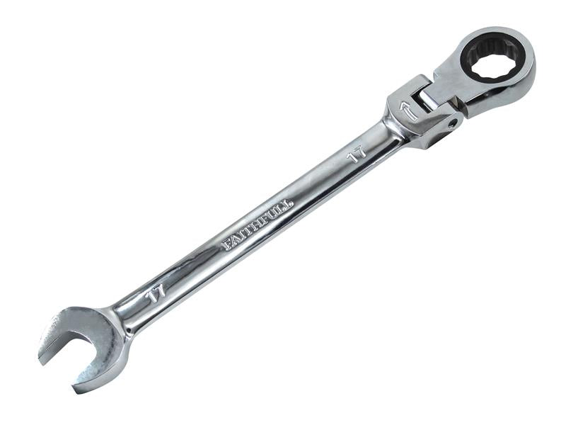FAISPARAT17 - Ratchet Combination Spanner Flex Head CV 17mm