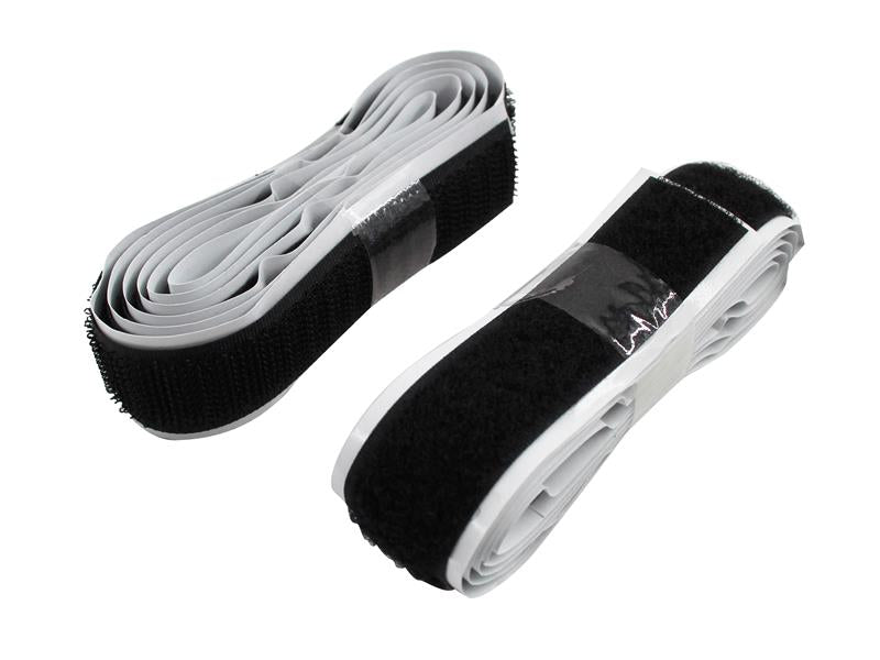 FAITAPEHLB - Hook & Loop Self Adhesive Tape Black 20mm x 1m