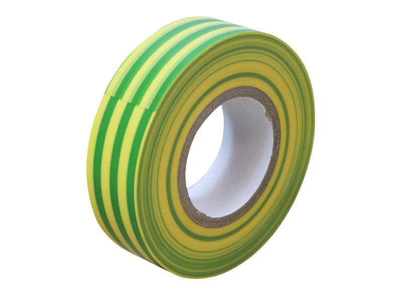 FAITAPEPVCGY - PVC Electrical Tape Green / Yellow 19mm x 20m