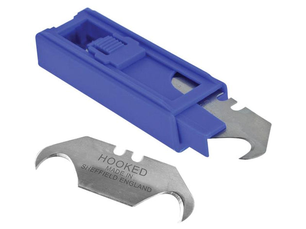 FAITKB10UKH - Heavy-Duty Hooked Trimming Knife Blades (Pack 10)