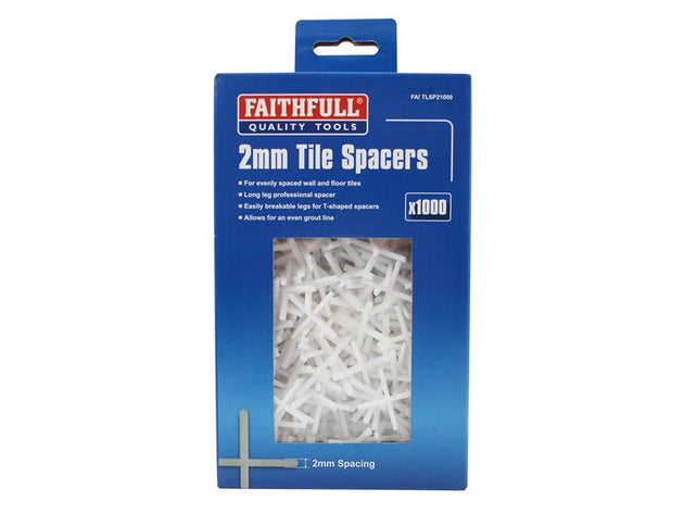 FAITLSP21000 - Tile Spacer Long Leg 2mm (1000)