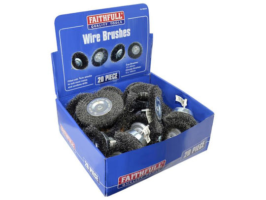 FAIWBA20 - Wire Brush Assortment 20 Piece