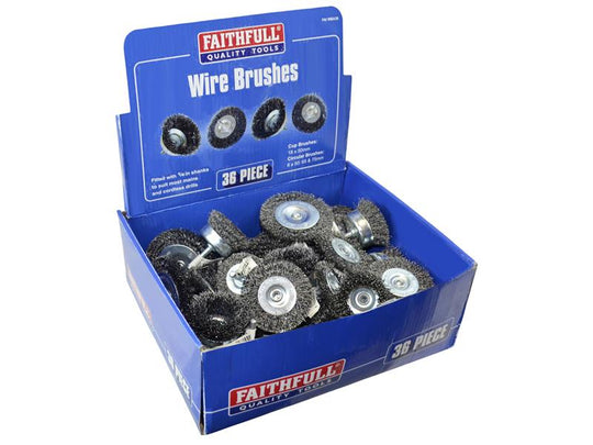 FAIWBA36 - Wire Brush Assortment 36 Piece