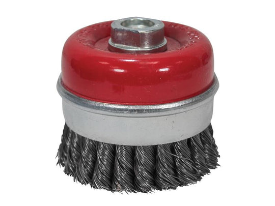 FAIWBT80 - Wire Cup Brush Twist Knot 80mm M14x2, 0.50mm Steel Wire