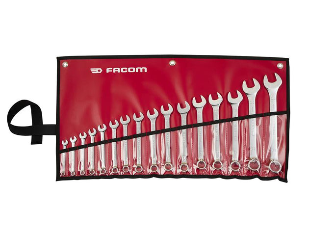 FCM40BJV16PB - 40B.JV16PB 40B Series Slim Metric Combination Spanner Set, 16 Piece