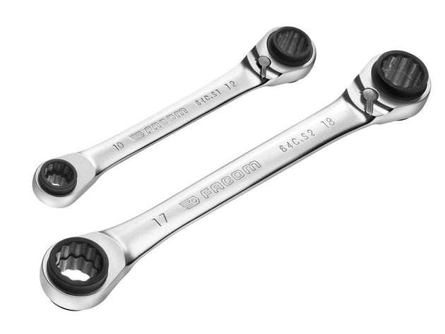 FCM64CJ2PB - Quatro Ratcheting Spanner Set, 2 Piece