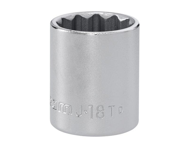FCMJ18T - J.18T 12 Point Standard Socket 3/8in Drive 18mm