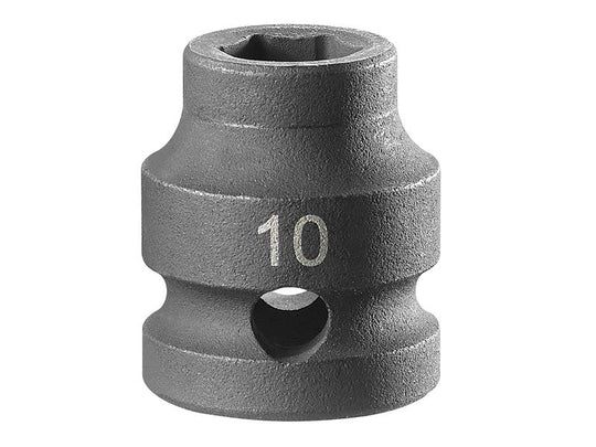 FCMNSS10A - 6-Point Stubby Impact Socket 1/2in Drive 10mm