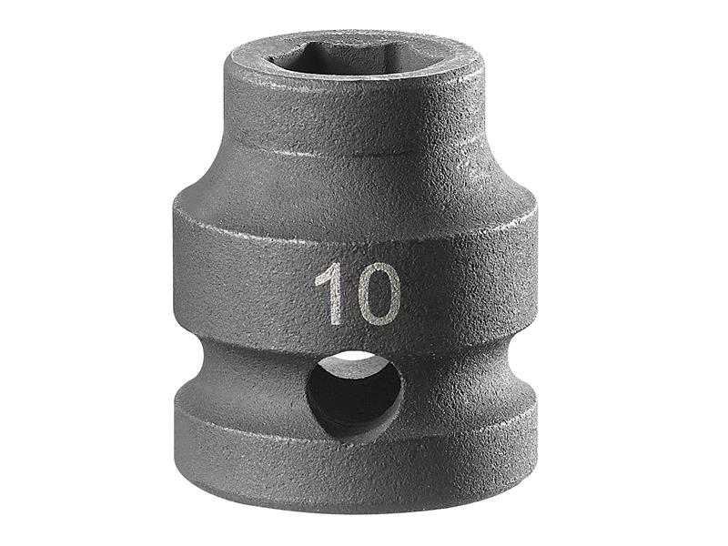 FCMNSS10A - 6-Point Stubby Impact Socket 1/2in Drive 10mm