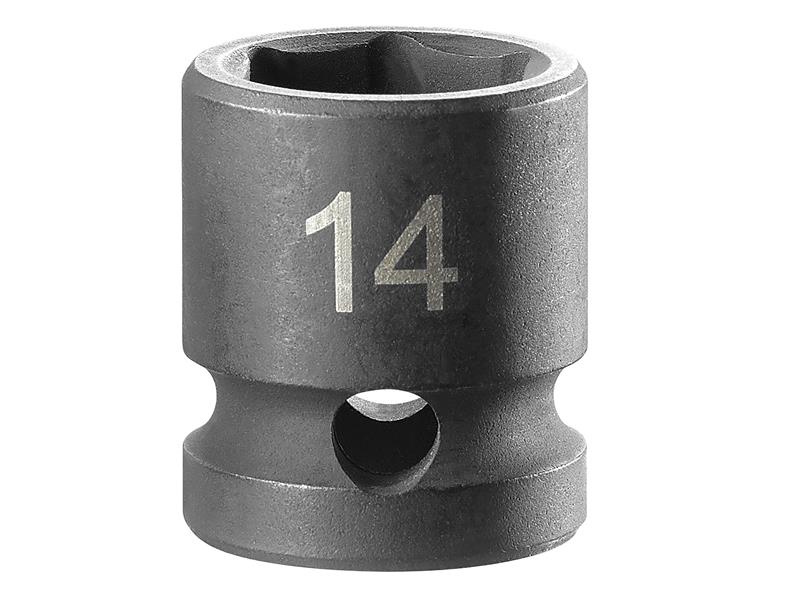 FCMNSS14A - 6-Point Stubby Impact Socket 1/2in Drive 14mm