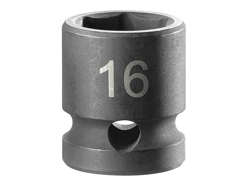 FCMNSS16A - 6-Point Stubby Impact Socket 1/2in Drive 16mm