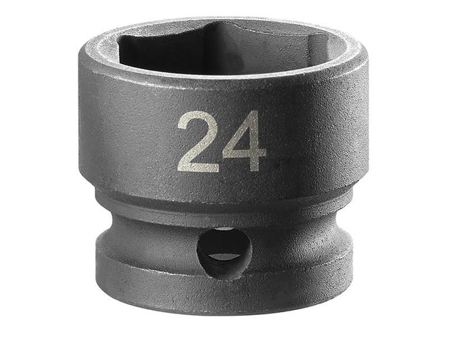FCMNSS24A - 6-Point Stubby Impact Socket 1/2in Drive 24mm