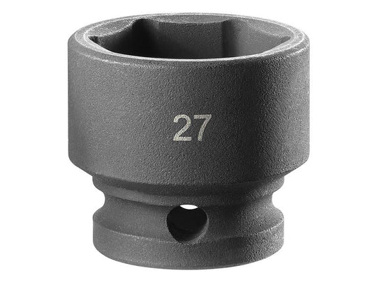 FCMNSS27A - 6-Point Stubby Impact Socket 1/2in Drive 27mm