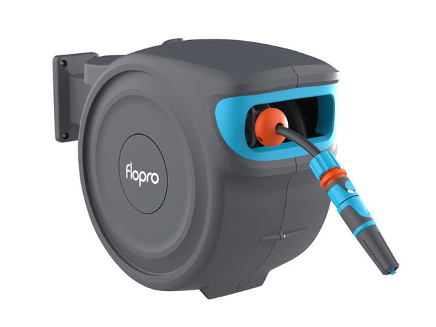 FLO70300794 - Auto Rewind Wall Mounted Reel + 20m of Hose