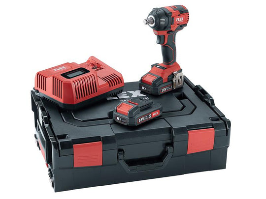 FLX438308KIT - IW 1/2 18.0-EC/2.5 Brushless Impact Wrench 18V 2 x 2.5Ah Li-ion