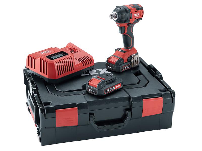 FLX438308KIT - IW 1/2 18.0-EC/2.5 Brushless Impact Wrench 18V 2 x 2.5Ah Li-ion