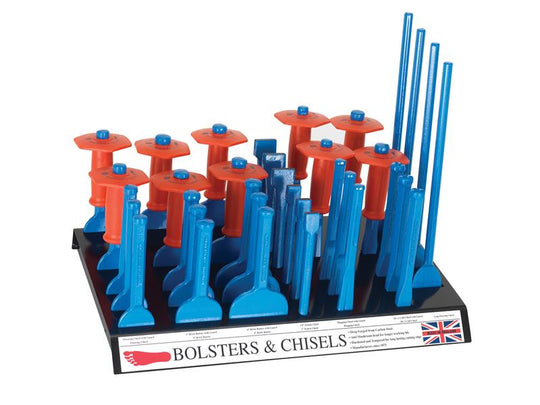 FOO35 - 35 Bolsters and Chisels Stand with Stock
