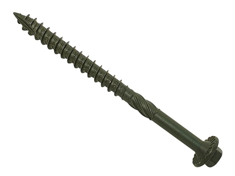 FOR20TF100 - Timber Fixing Screws Green Treated 6.3 x 100mm Bag 20