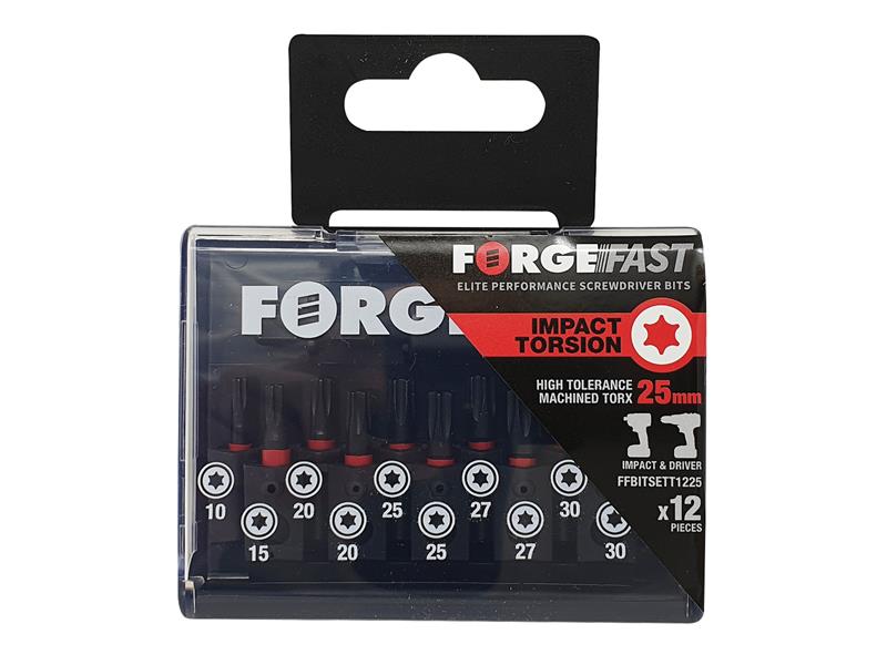 FORFFBST12 - ForgeFast TORXÂ® Compatible Impact Bit Set, 12 Piece