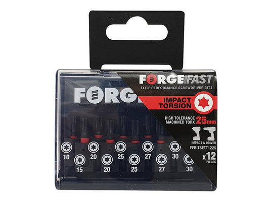 FORFFBST12 - ForgeFast TORXÂ® Compatible Impact Bit Set, 12 Piece