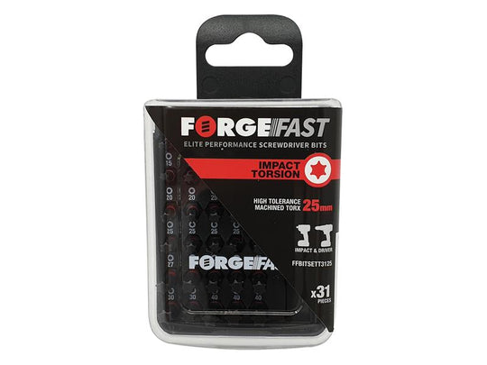 FORFFBST31 - ForgeFast TORXÂ® Compatible Impact Bit Set, 31 Piece