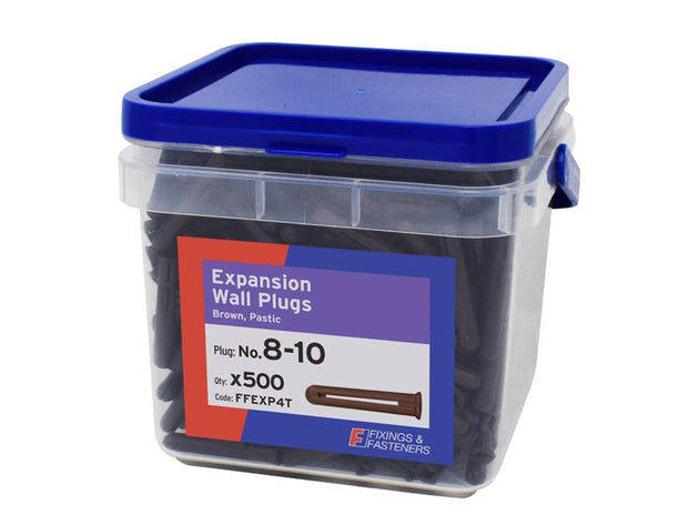 FORFFEXP4T - Expansion Wall Plugs Wall Plug Brown 8-10 Tub 500