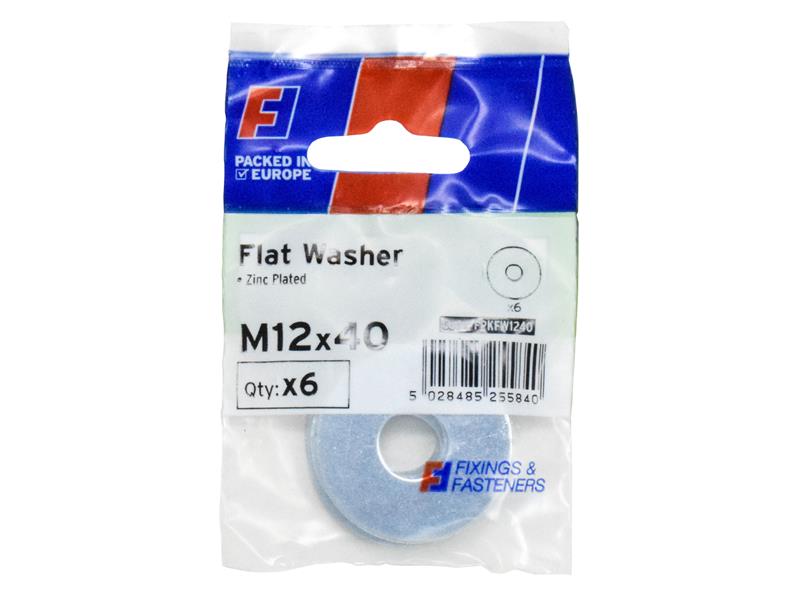 FORFPKFW1240 - Flat Washers ZP M12 x 40mm ForgePack 6