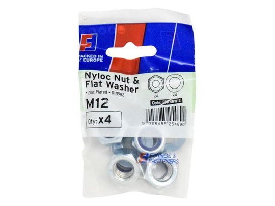 FORFPKNNW12 - Nyloc Nut & Washer M12 ForgePack 4