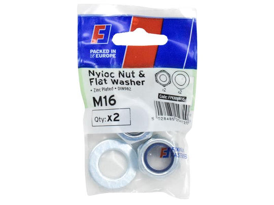 FORFPKNNW16 - Nyloc Nut & Washer M16 ForgePack 2